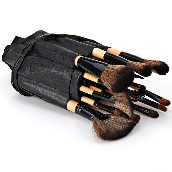 High-end Log Brush Sets Soft Cosmetic Face Make-up Brush Powder Brush for Lady (24Pcs)