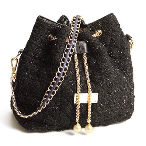 RoseGal Chains and String Closure Design Shoulder Bag For Women