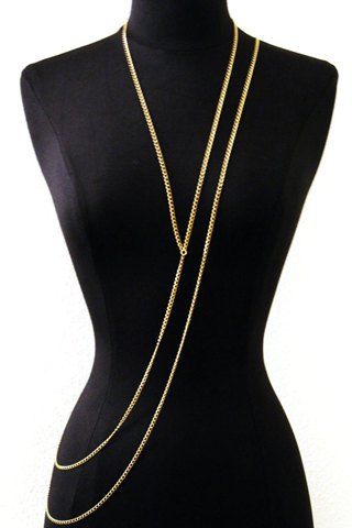 RoseGal Special Design Layered Y Shaped Women s Body Chain