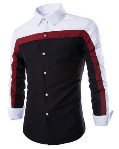 RoseGal Shirt Collar Long Sleeve Shirt