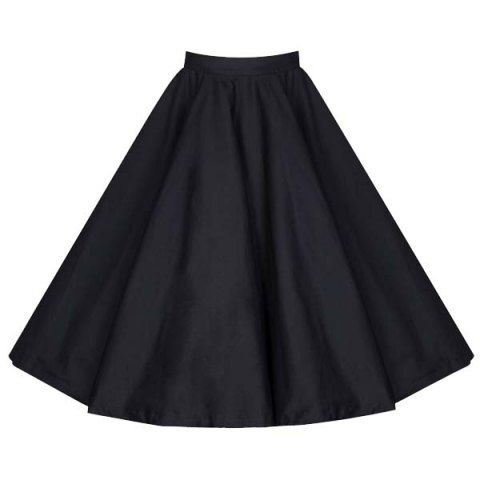 RoseGal Solid Color High Waist A Line Ball Skirt