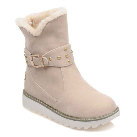RoseGal Rivets Design Snow Boots For Women