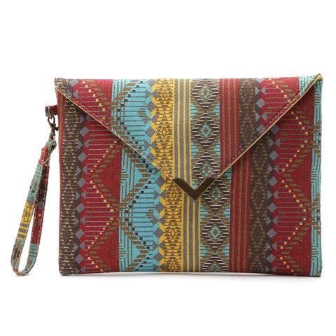 RoseGal Color Matching Design Clutch Bag For Women