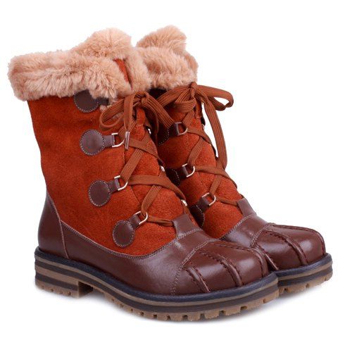 RoseGal Lace Up Design Short Boots For Women
