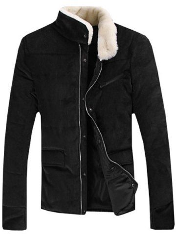 RoseGal Fur Collar Long Sleeves Coat