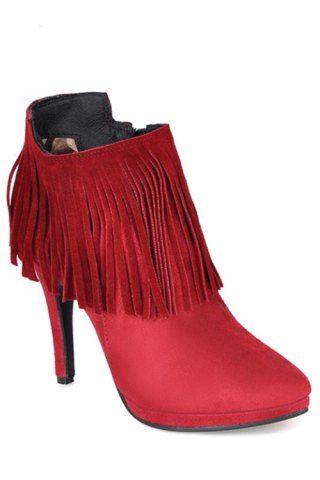RoseGal Stiletto Heel Design Ankle Boots For Women