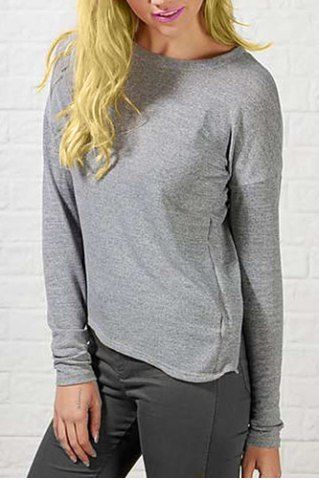 RoseGal Jewel Neck Long Sleeve Lace Furcal T Shirt