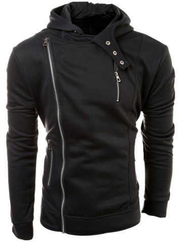 RoseGal Multi Zippers Long Sleeve Hoodie For Men