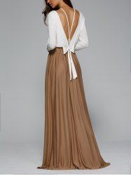 Maxi Dresses For Women - Cheap White and Long Sleeve Maxi Dress ...