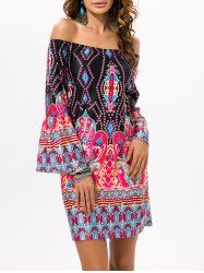 Off The Shoulder Ethnic Style Dress