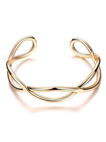 Buy Infinite Glod Plated Cuff Bracelet GOLDEN 