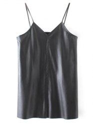 Cami PU Leather Straight Mini Dress