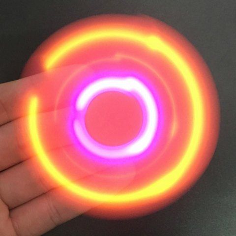 Chic LED Lights Fidget Spinner with USB Charging Bluetooth Speaker PINK 