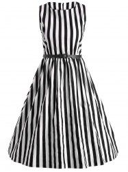 Vintage Stripe Pin Up Dress