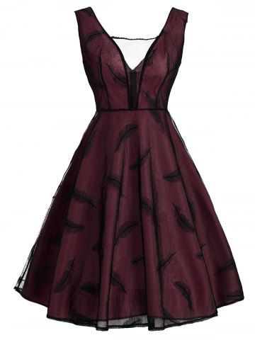 http://www.rosegal.com/vintage-dresses/feather-see-thru-mesh-panel-1220425.html
