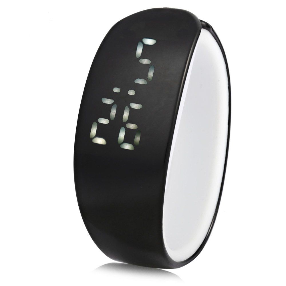 Jijia White Subtitle Date Display LED Watch Candy Color Dolphin Shape Dial