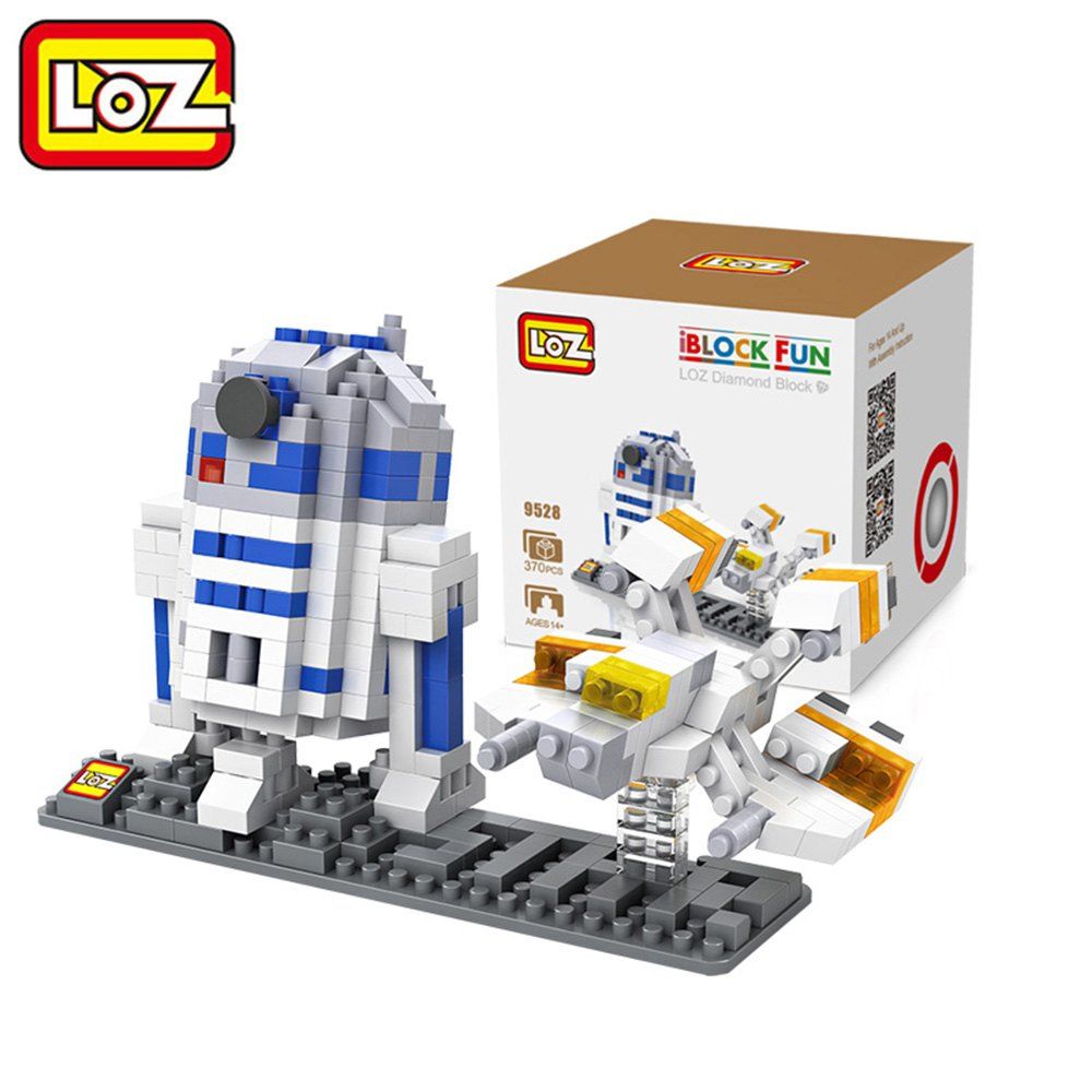 LOZ No. 9528 370Pcs R2 - D2 Astronaut Robot Building Block Educational Toy Birthday Present