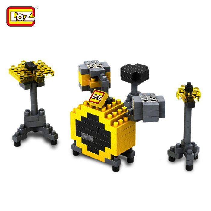 LOZ M - 9188 Mini Building Block Drum Set Intelligent Toy 140Pcs / Set
